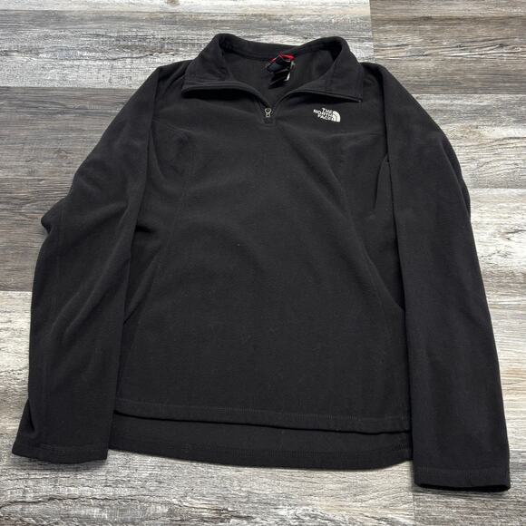 The North Face Glacier Black Womens Medium Quarter Zip Pullover Fleece‎ Pullover - Picture 2 of 8